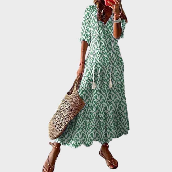 Lilla | Bohemian Dress Featuring Flattering Silhouette