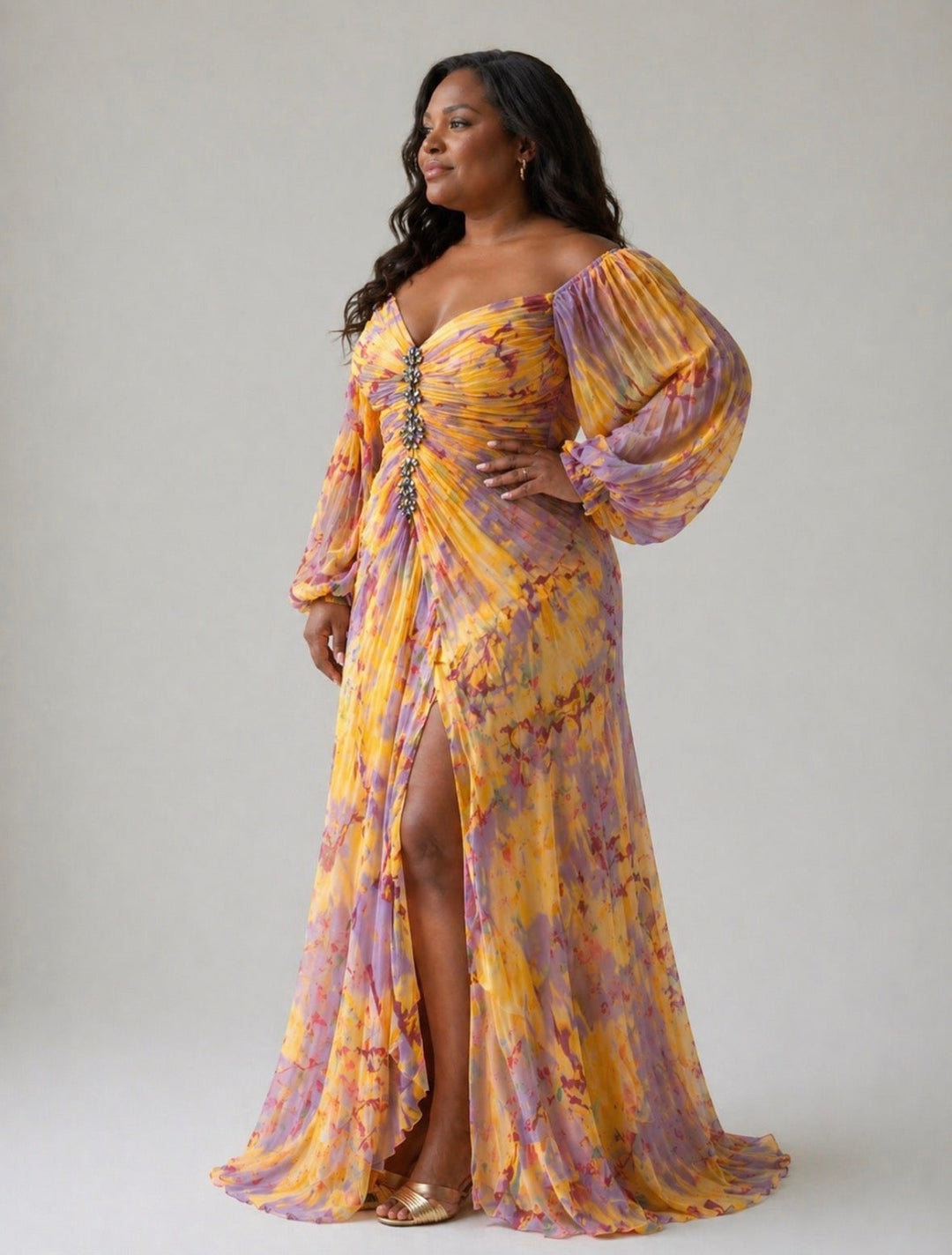 Ivy™  | Elegant Dress with V-Neck