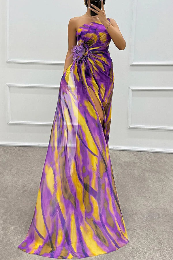 Ivy™ | Colorful Draped Dress