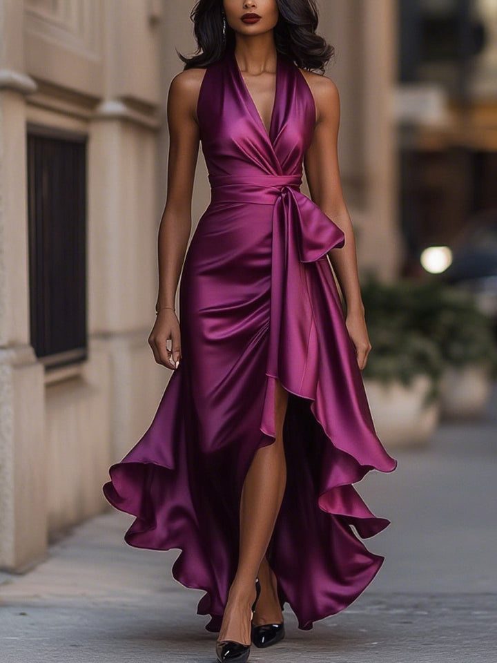 Brittany™ | Draped Waist Maxi Dress