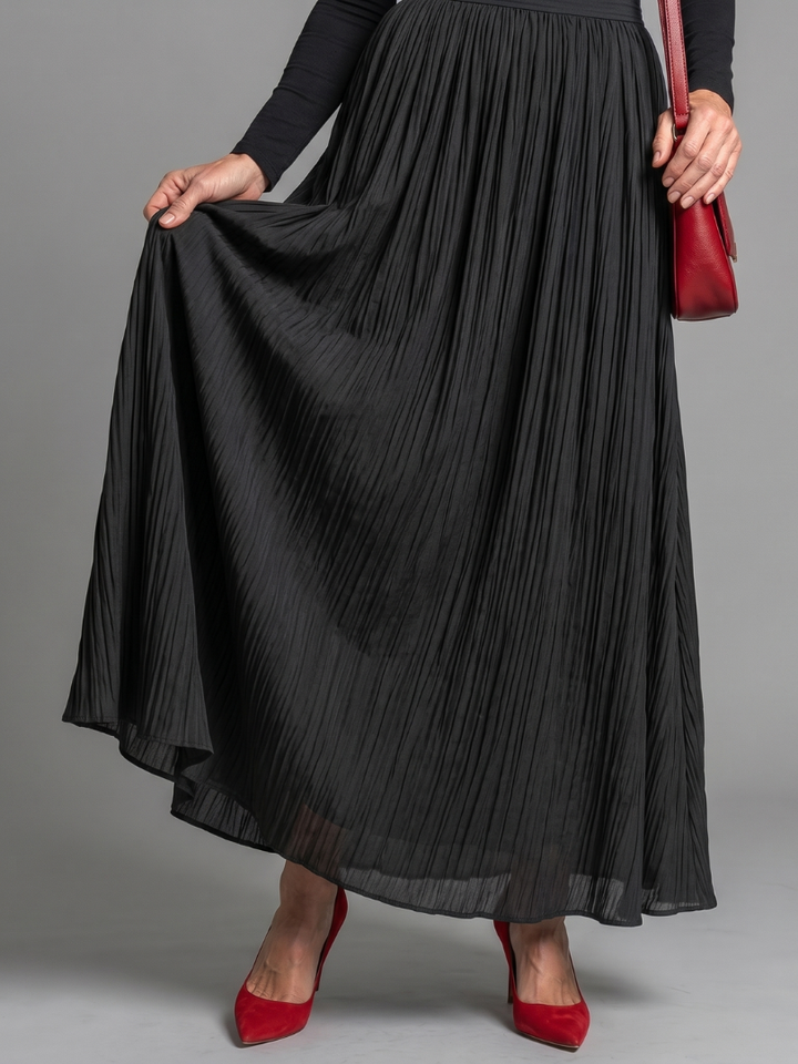 Lana | Midi Dress with Long Sleeve Turtleneck and Defined Waist