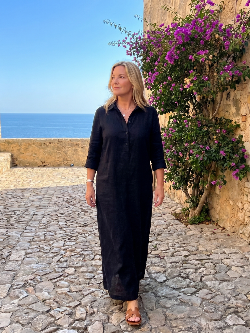 Veronica | Maxi Dress with Long Sleeves and Relaxed Fit