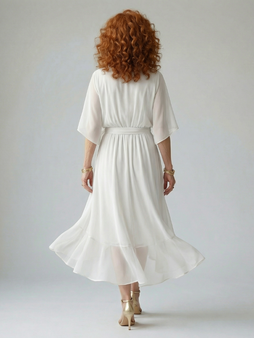 Elric | Midi Dress with Light Drape