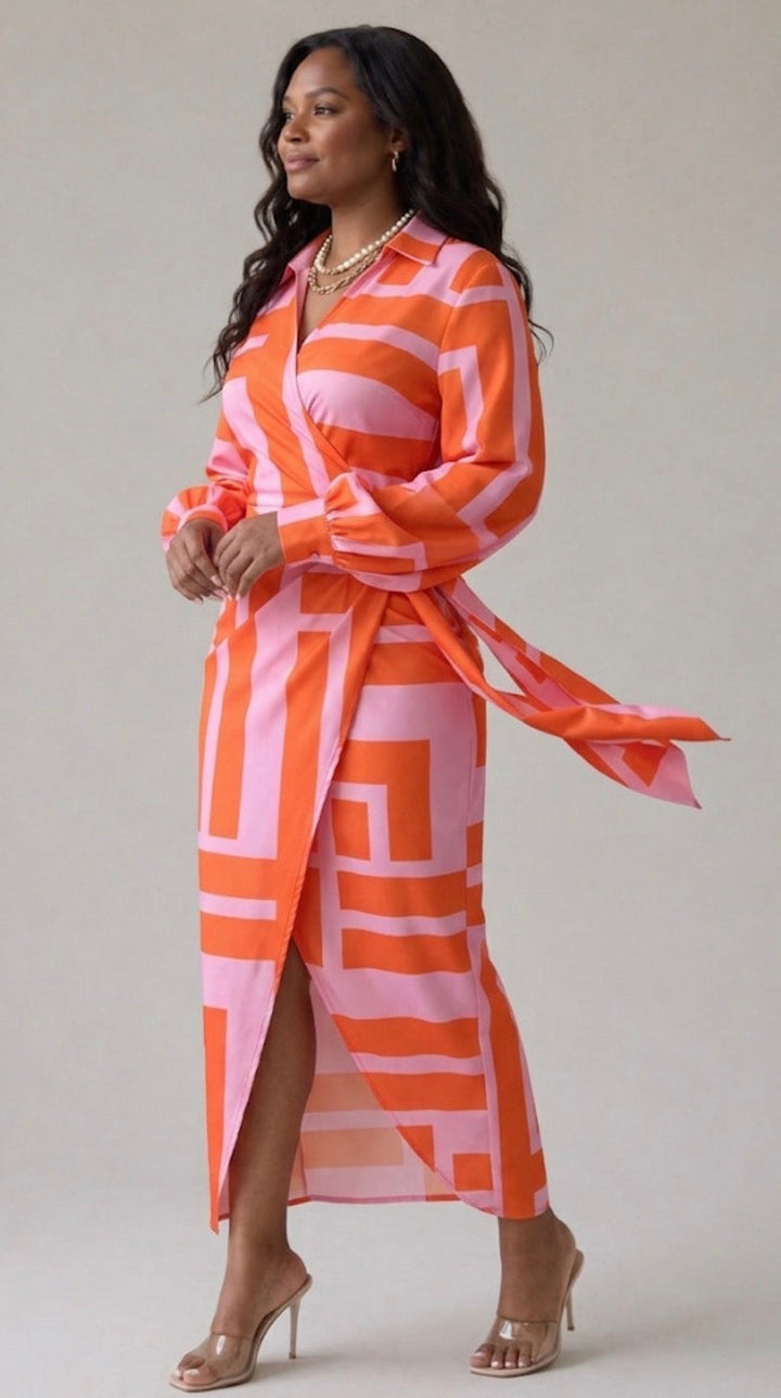 Ivy™ | Floral Print Wrap Dress