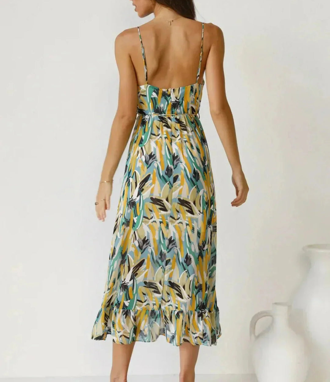 Destiny™ | Vibrant Color Midi Dress