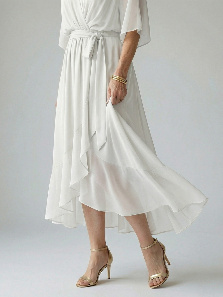 Elric | Midi Dress with Light Drape