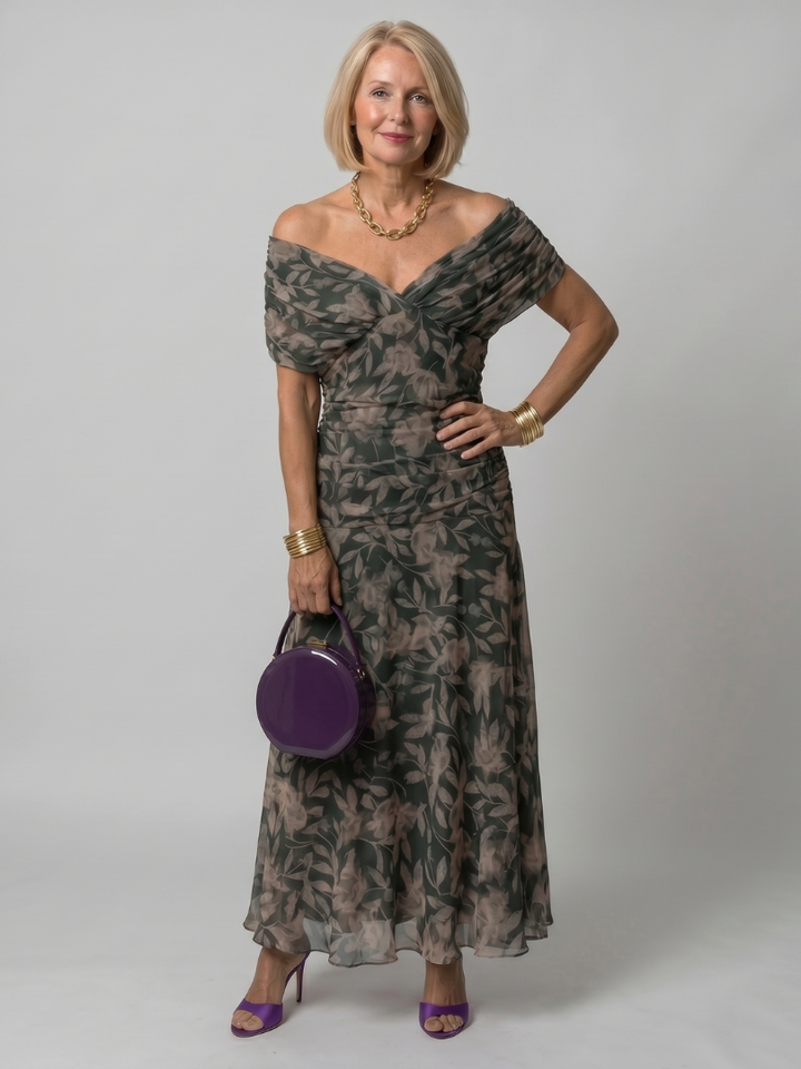 Ivy™ | Elegant Flow Midi Dress