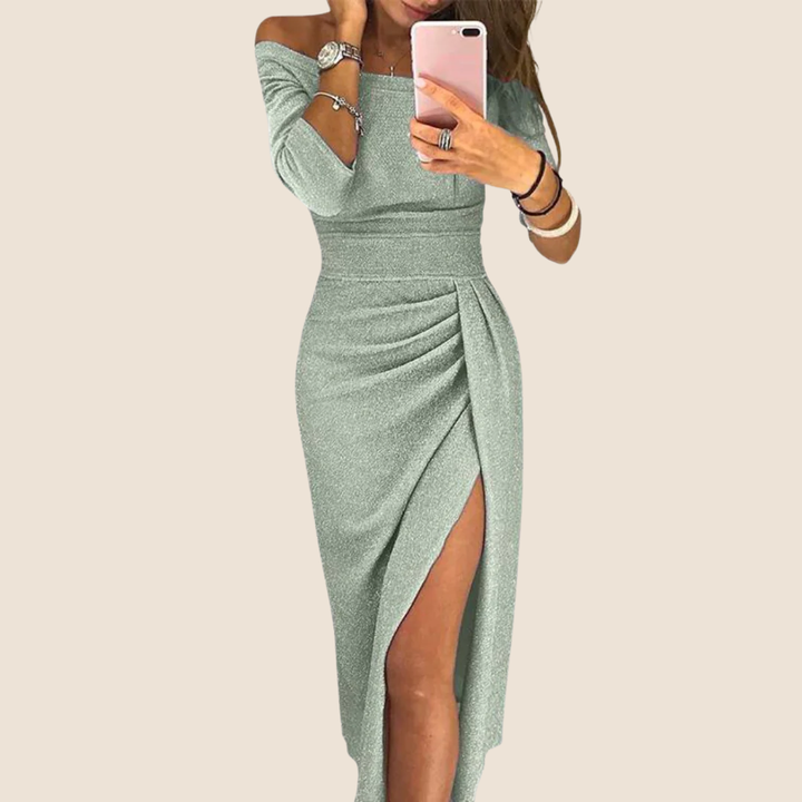 Selena™ | Halter Neck Maxi Dress