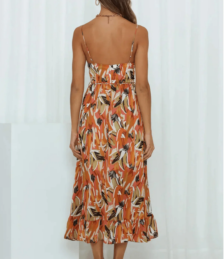 Destiny™ | Vibrant Color Midi Dress
