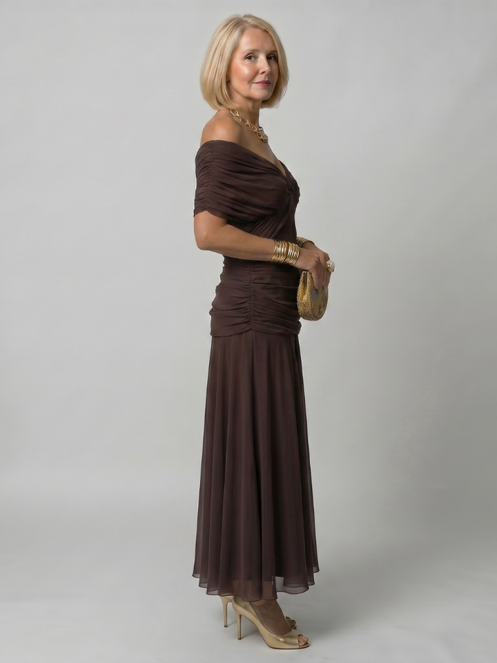 Ivy™ | Elegant Flow Midi Dress