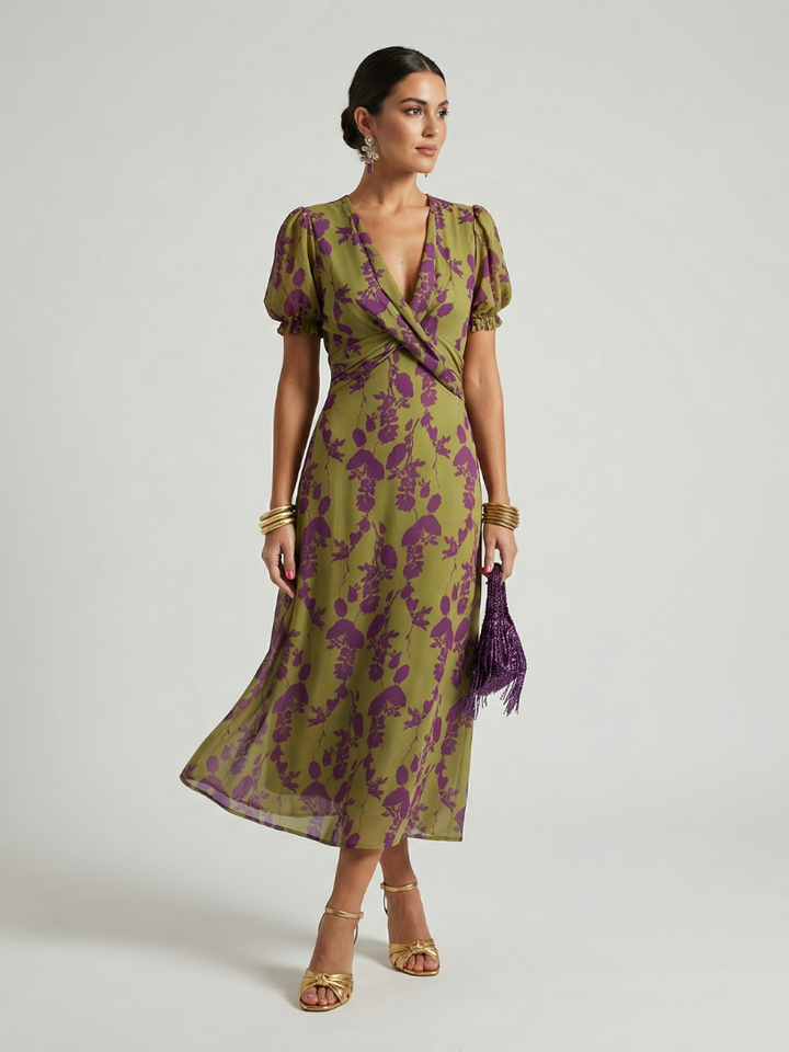 Ivy™ | Easygoing Floral Midi Dress