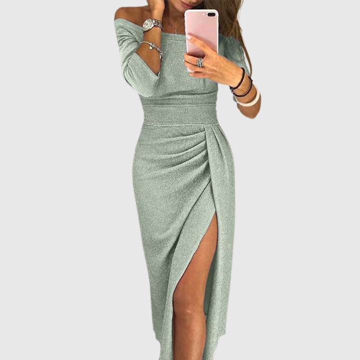 Selena™ | Halter Neck Maxi Dress