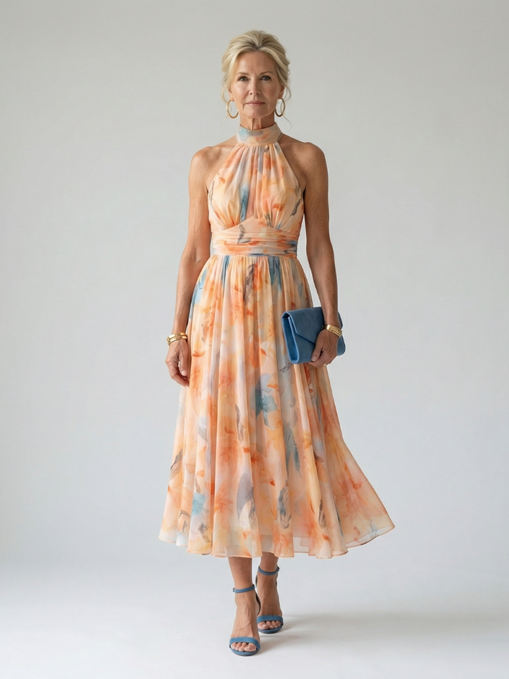 Ivy™ | Cozy Halter Midi Dress