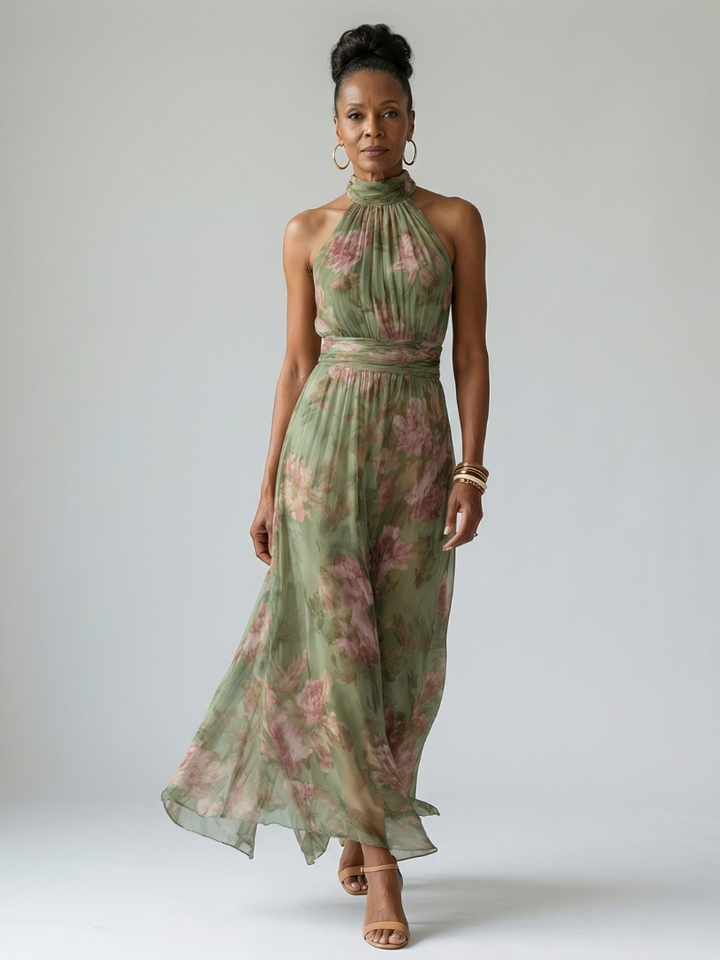 MIRELY | Marsciato Halter Midi Dress