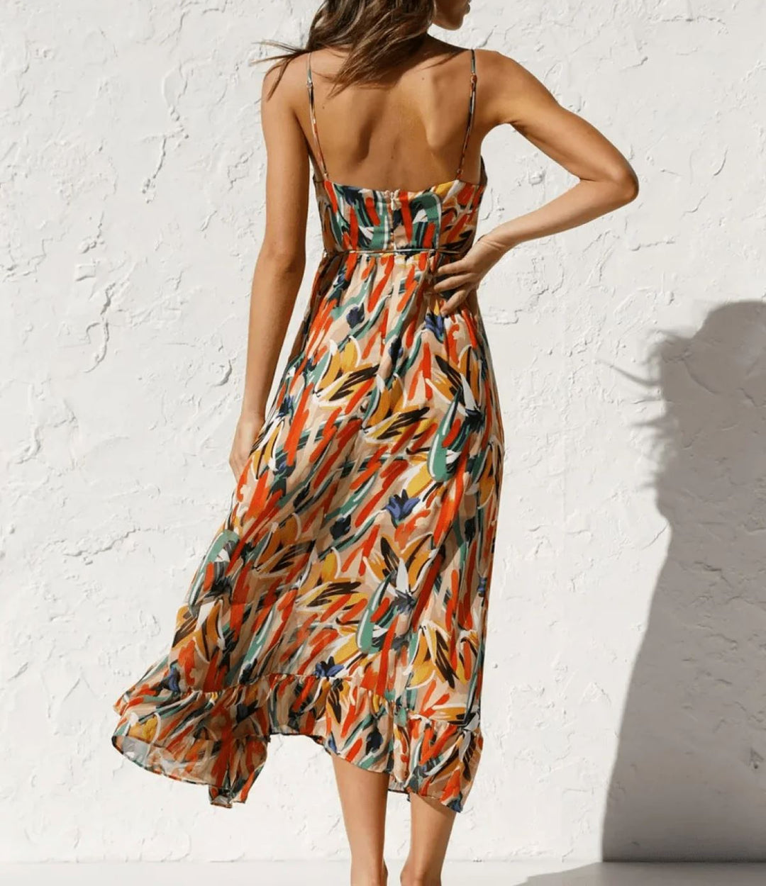 Destiny™ | Vibrant Color Midi Dress
