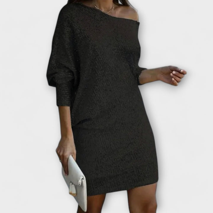 Sparkling Sequined Dresses with Contrasting Accents