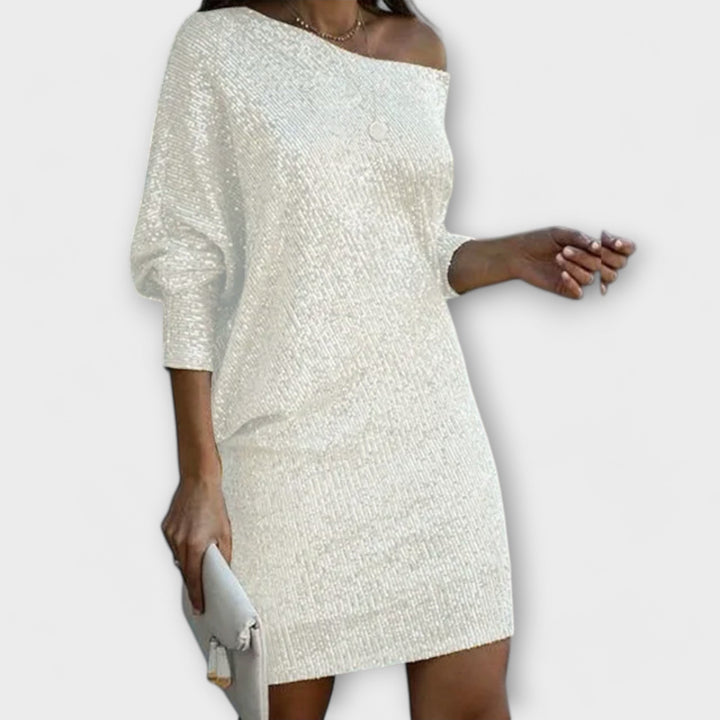 Sparkling Sequined Dresses with Contrasting Accents