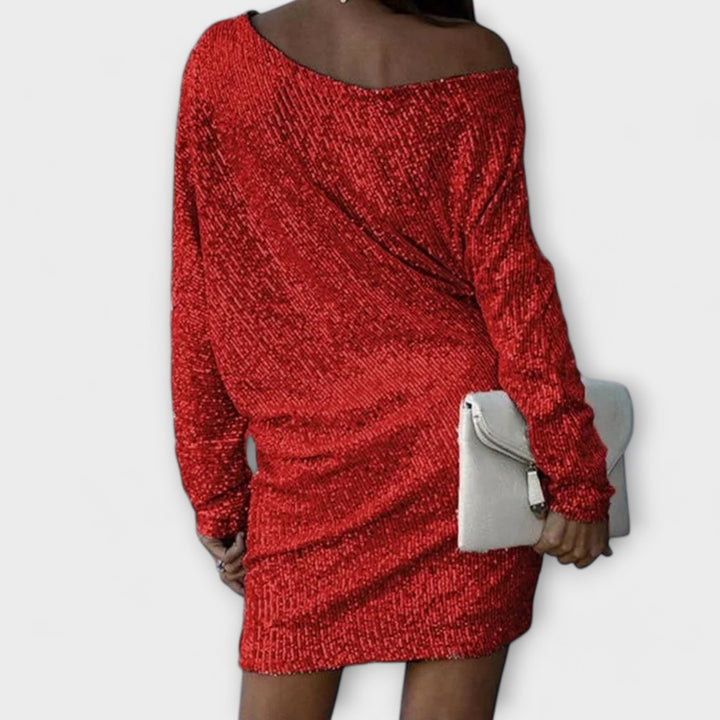 Sparkling Sequined Dresses with Contrasting Accents