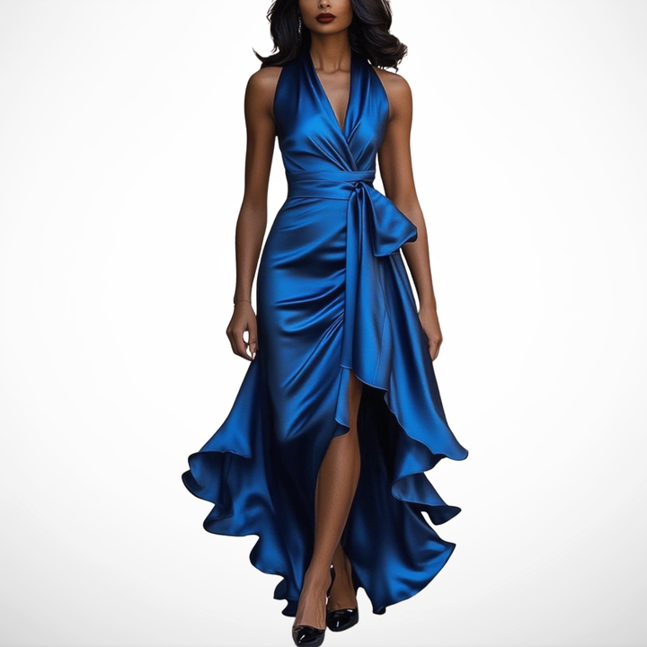 Brittany™ | Draped Waist Maxi Dress