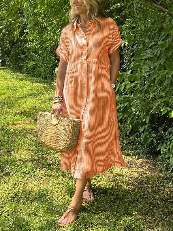 Morgan™ | Striped Shirt Maxi Dress