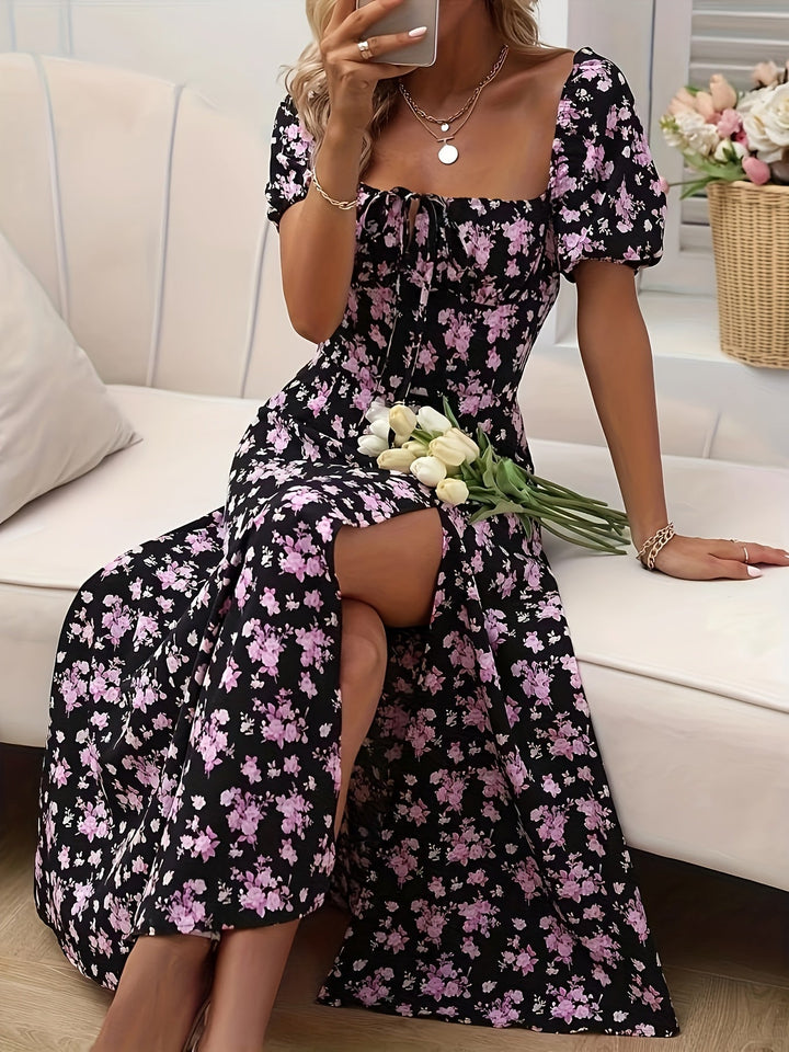 Erin™ | Elegant Floral Midi Dress