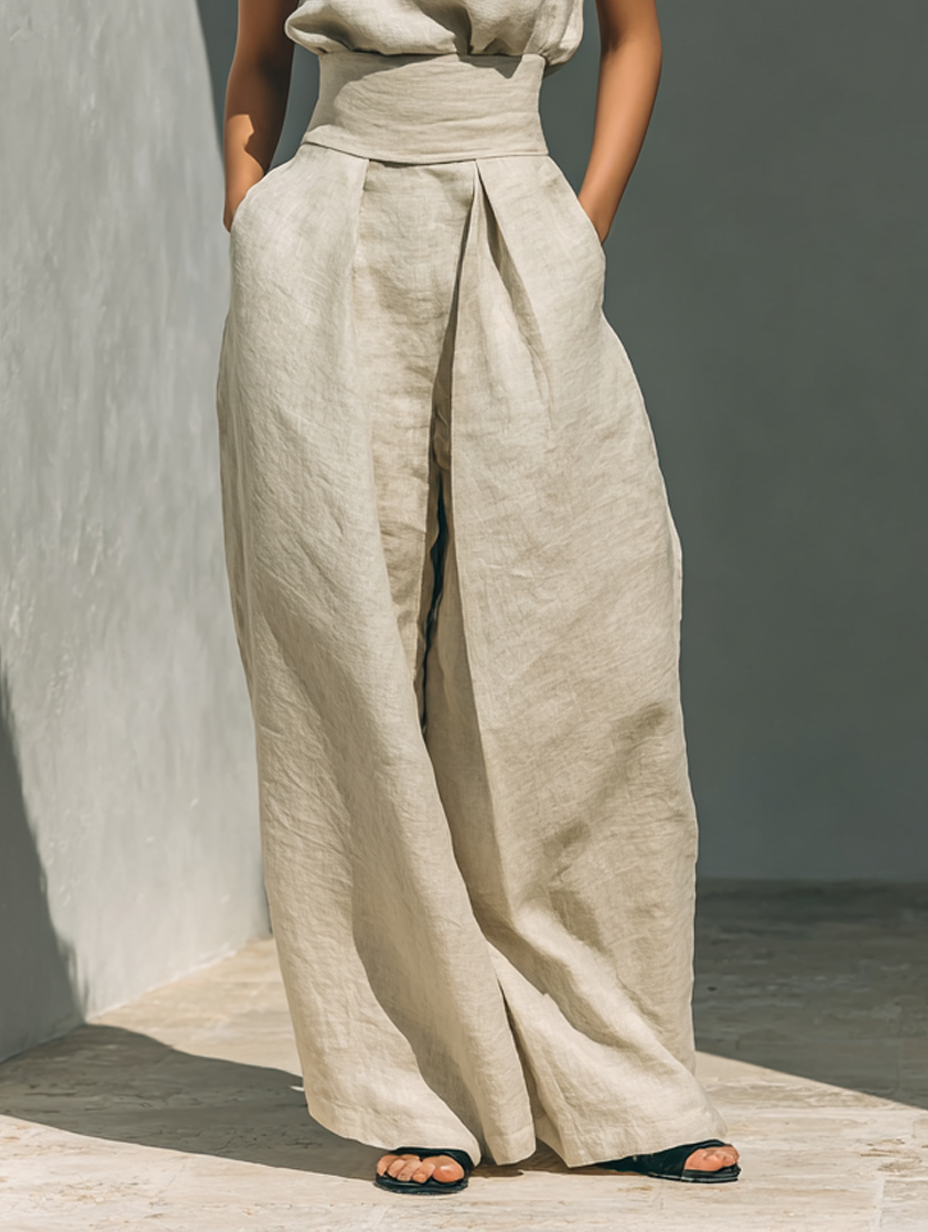 ZIRELLA | Chic Minimalist Set with Flared Pants