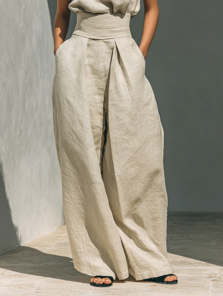 ZIRELLA | Chic Minimalist Set with Flared Pants