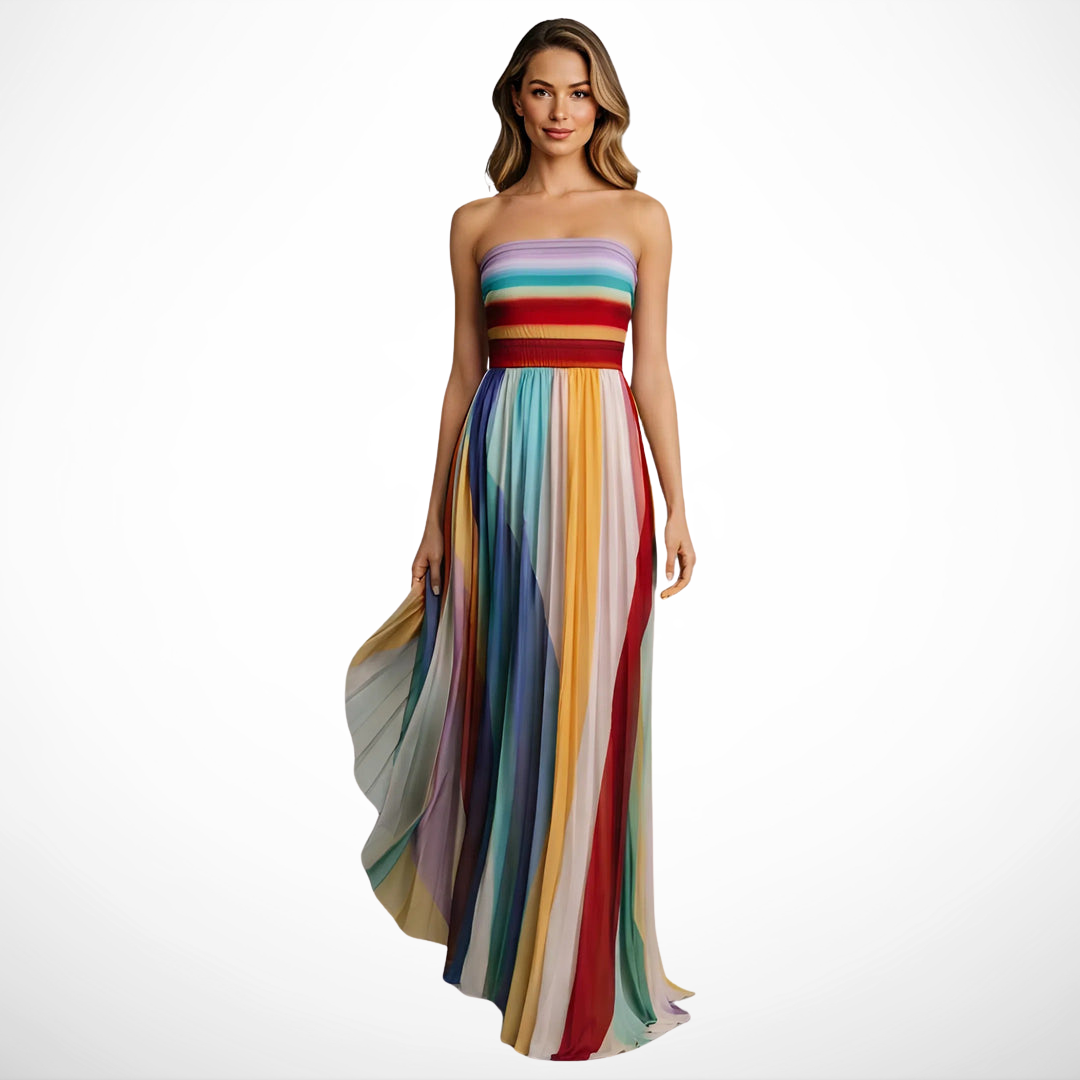 Bree™ | Vibrant Color Maxi Dress