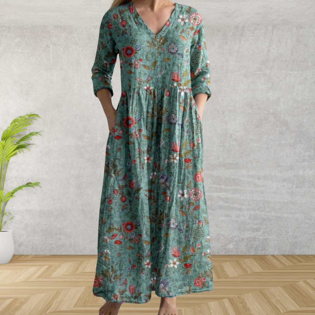 Alana™ | Elegant Floral Midi