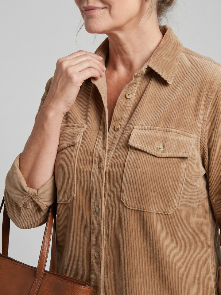 Pema | Midi Dress with Long Sleeves and Patch Pockets