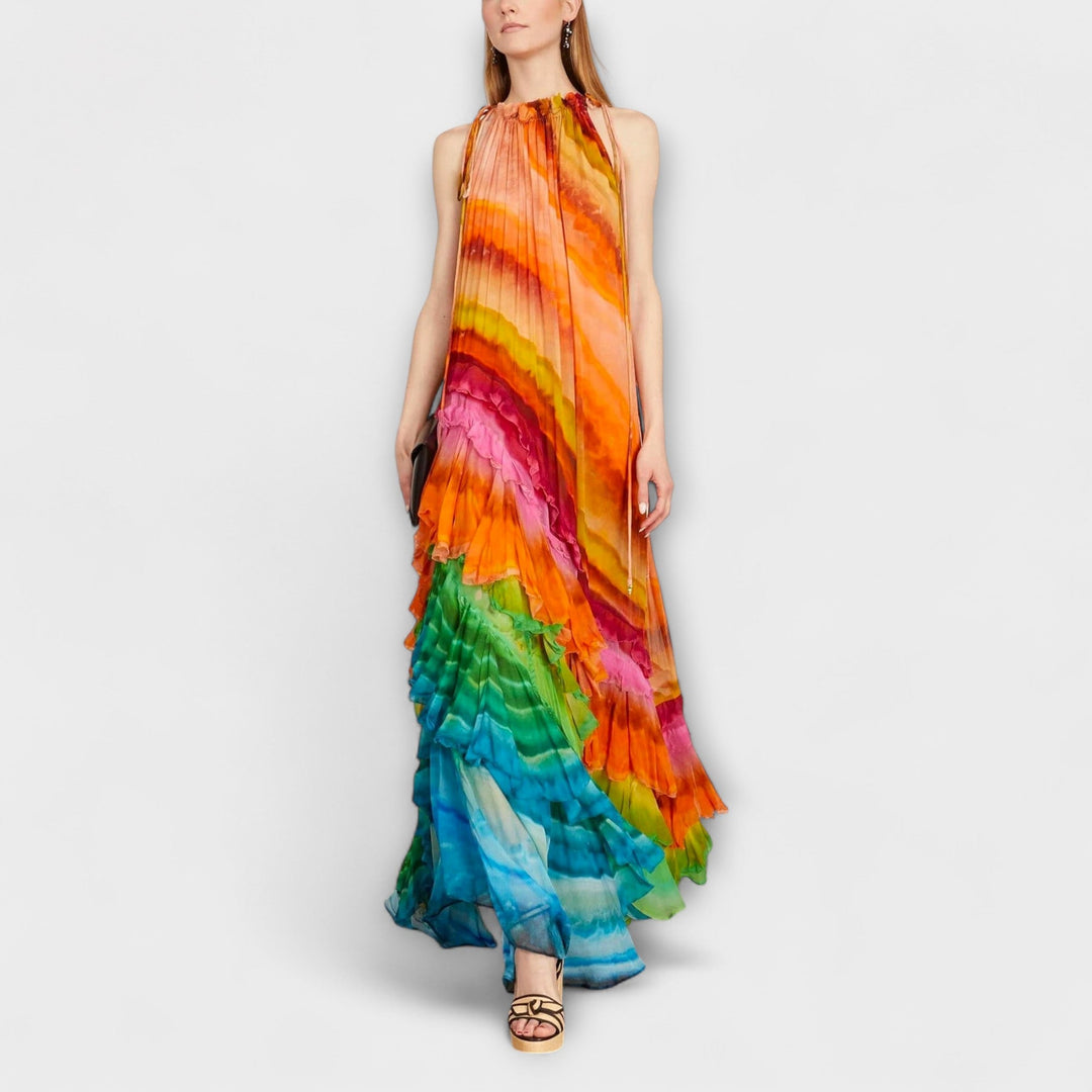 Iris - Embroidered Floral Dress