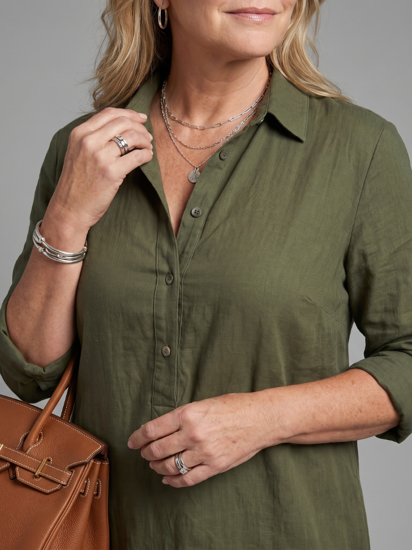 Veronica | Maxi Dress with Long Sleeves and Relaxed Fit