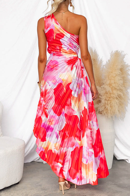 Ivy™  | Pleated One-Shoulder Dress