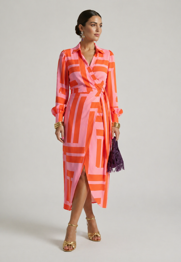 Ivy™ | Printed Wrap Dress