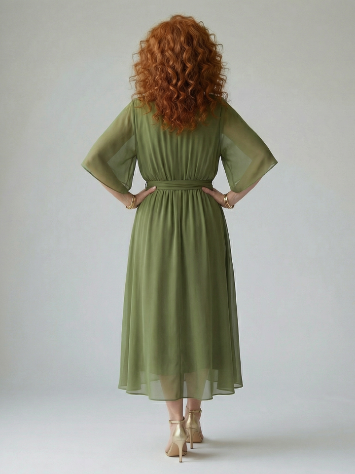 Elric | Midi Dress with Light Drape