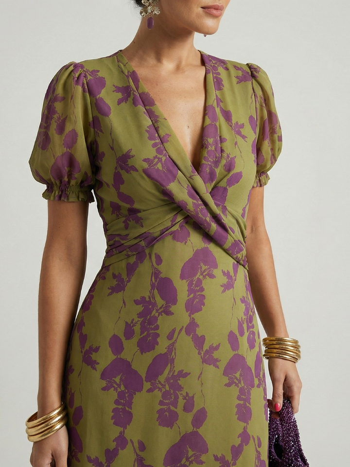 Ivy™  | Relaxed Floral Midi Dress