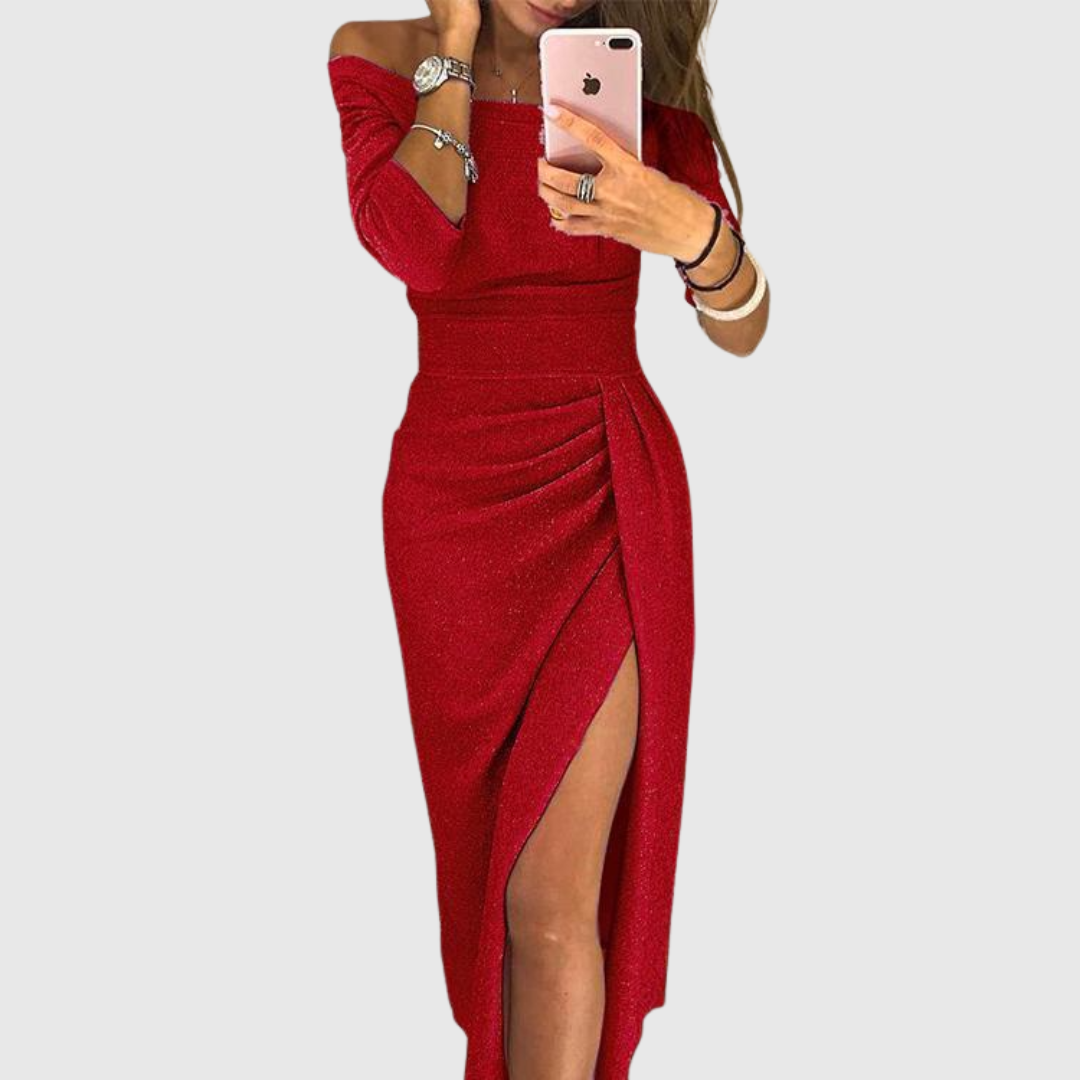 Selena™ | Halter Neck Maxi Dress