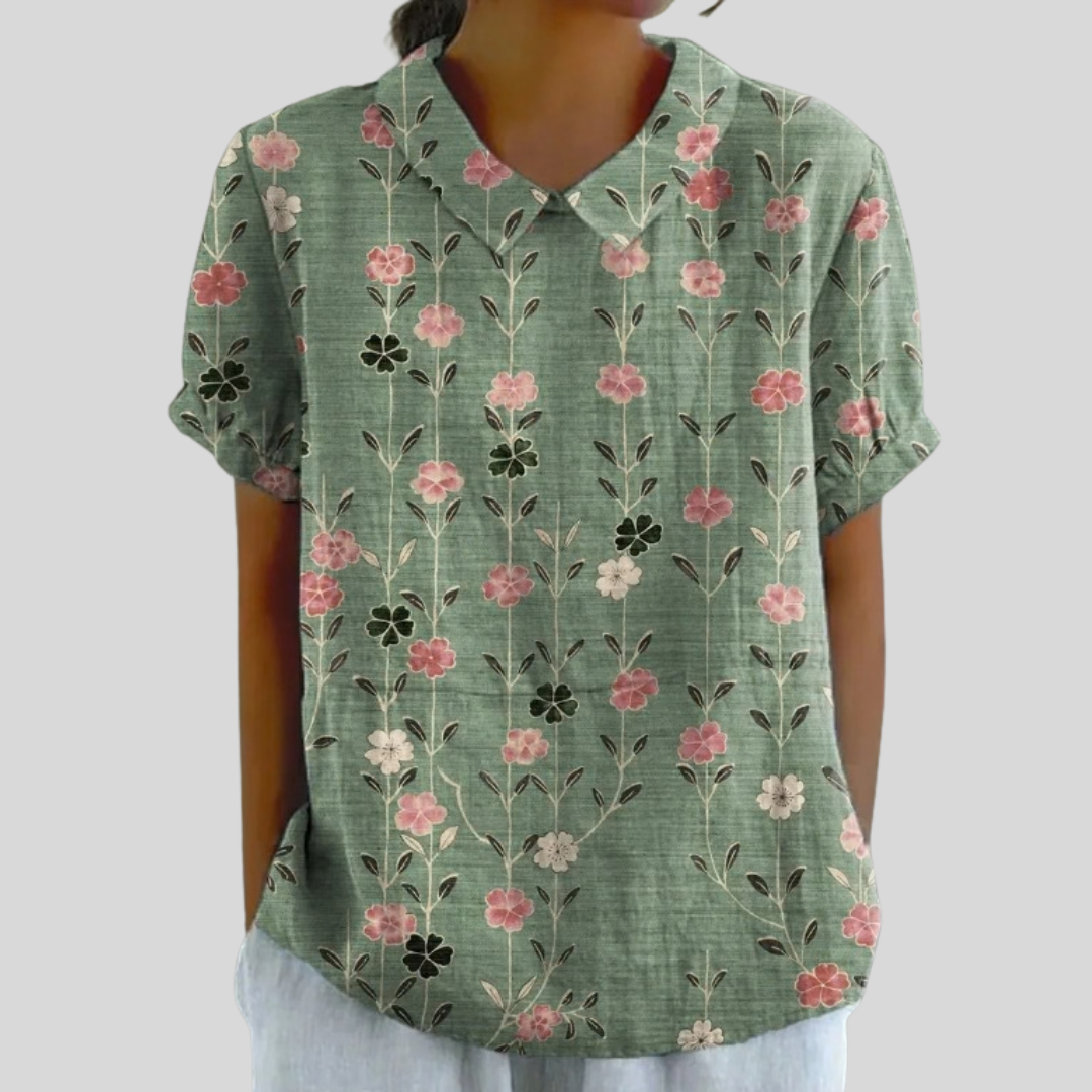 Maisie | Floral Polo Blouse