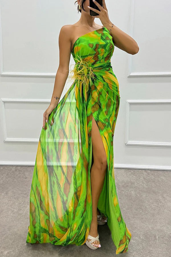Ivy™ | Vibrant Draped Dress