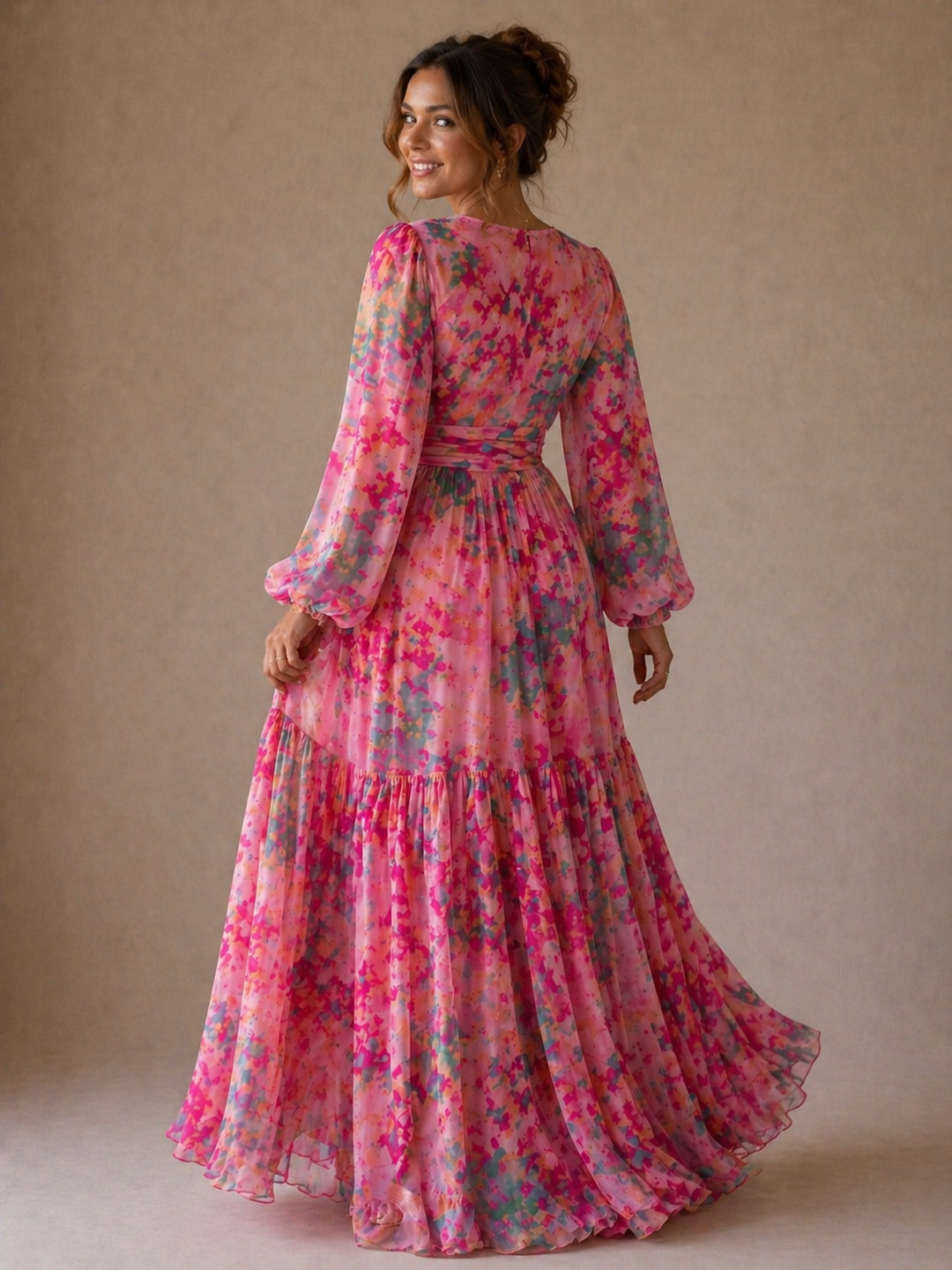 Ivy™ | Floral Print Wrap Dress
