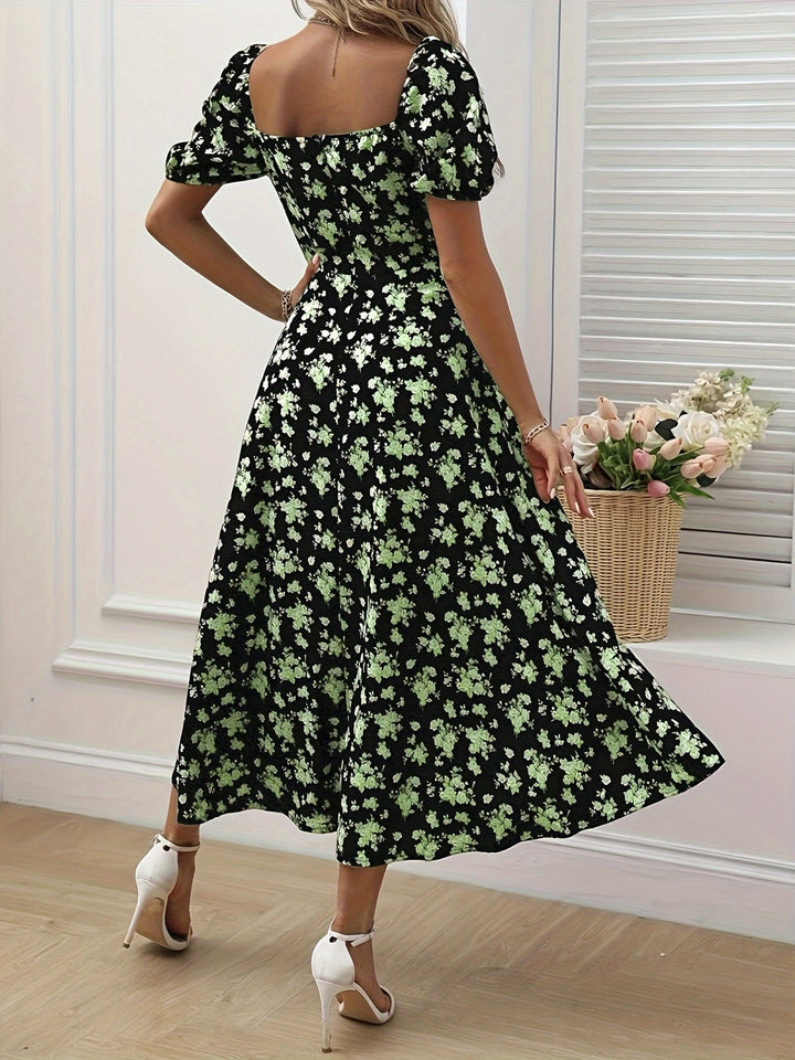 Erin™ | Elegant Floral Midi Dress