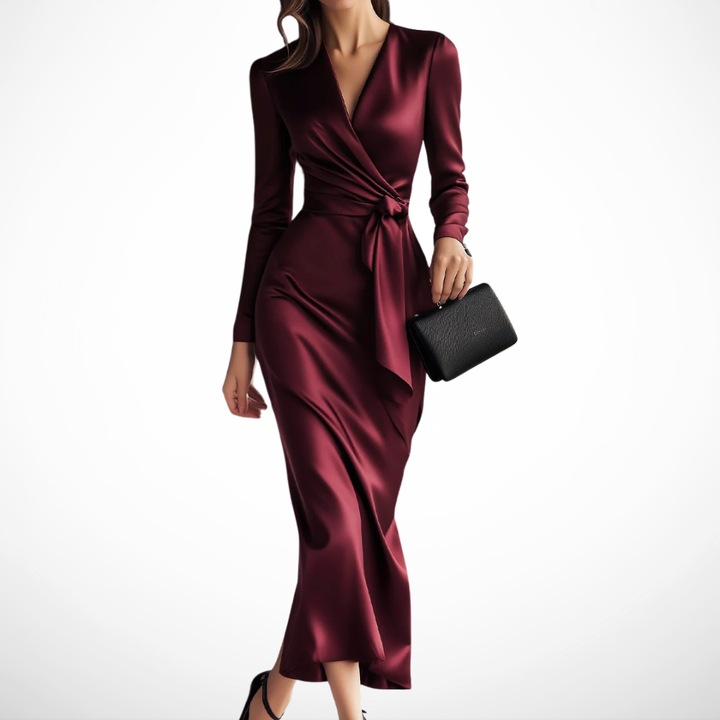 Gale™ | Lustrous Wrap Dress