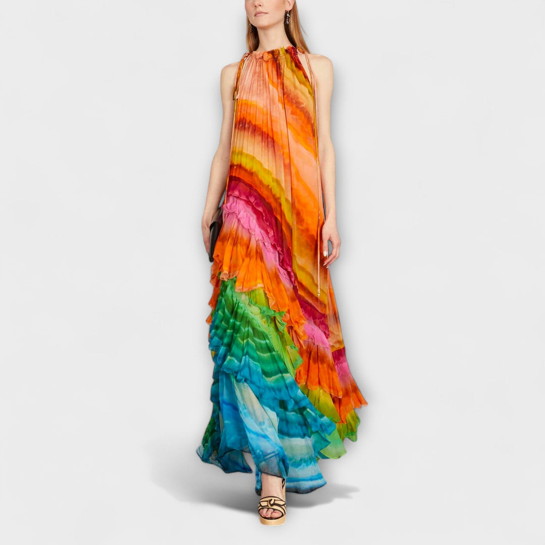 Iris - Embroidered Floral Dress