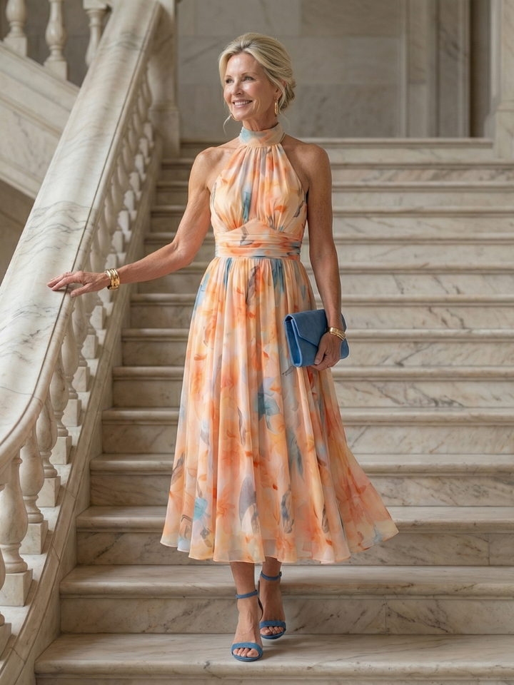 Ivy™ | Cozy Halter Midi Dress