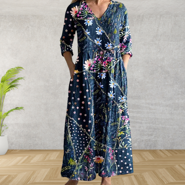 Alana™ | Elegant Floral Midi