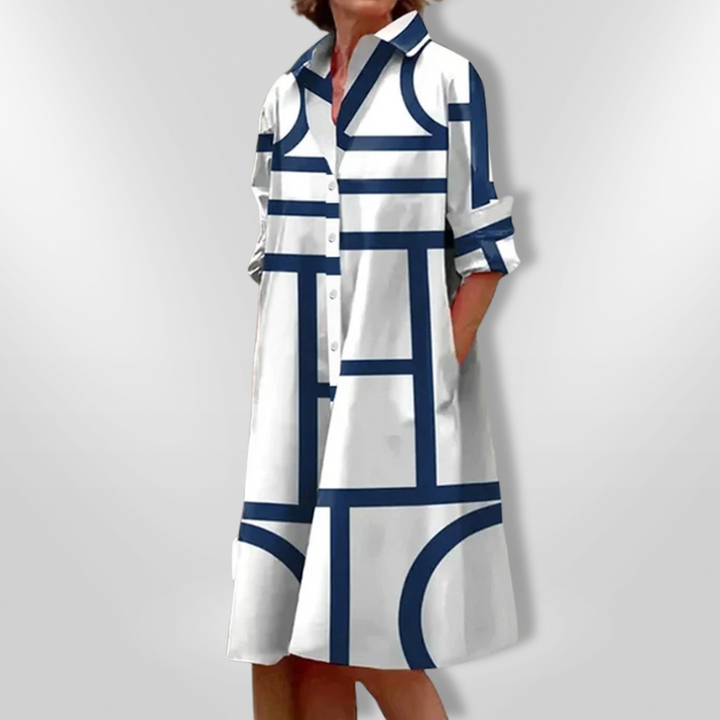 Andrea™ | Geometric Print Midi
