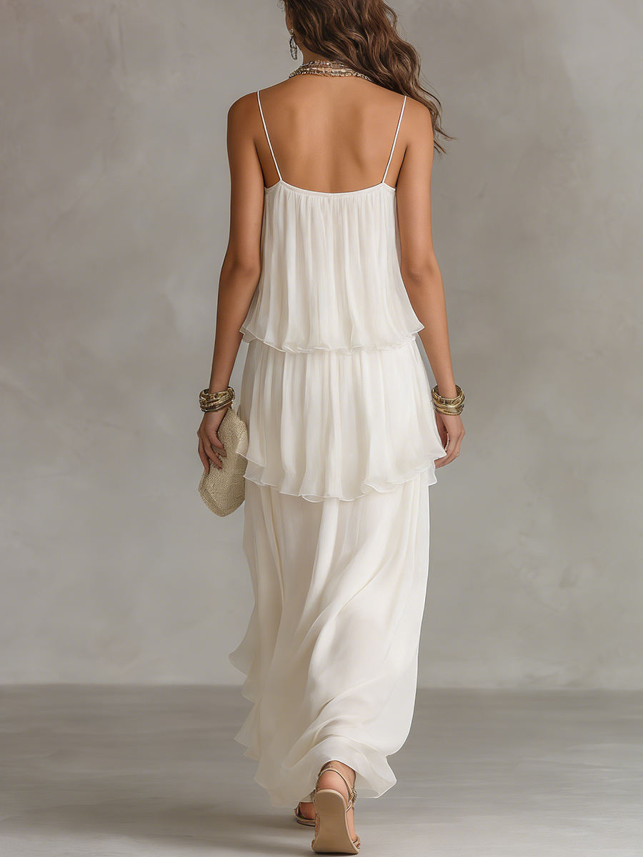 AURELIA | Elegant Maxi Chiffon Dress
