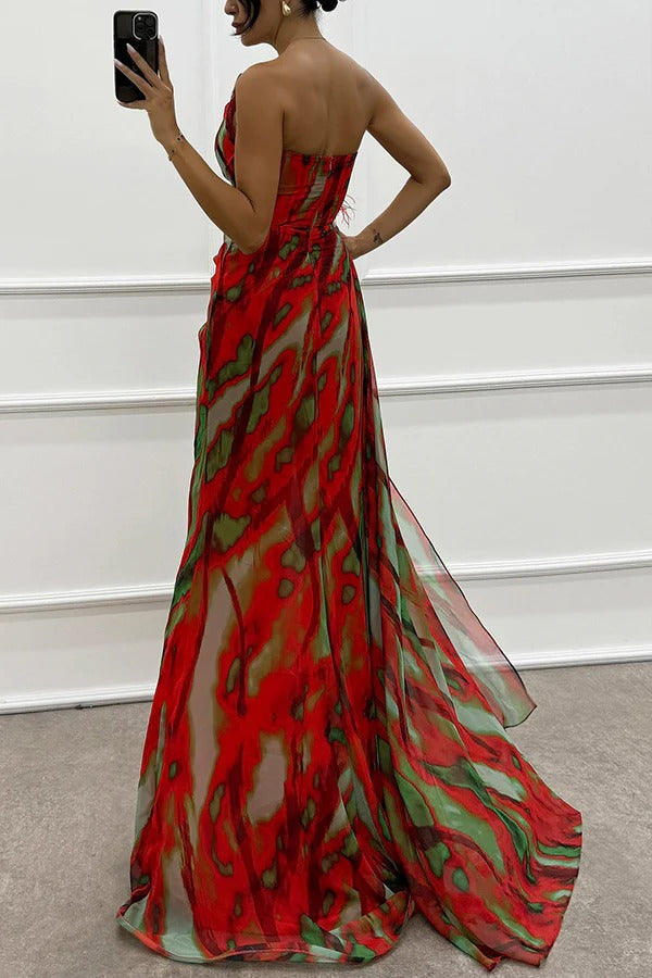 Ivy™ | Vibrant Draped Dress