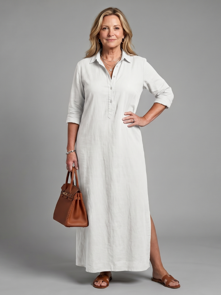 Veronica | Maxi Dress with Long Sleeves and Relaxed Fit