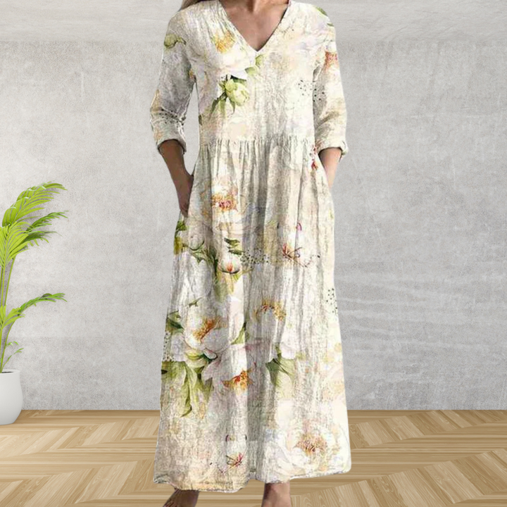 Alana™ | Elegant Floral Midi